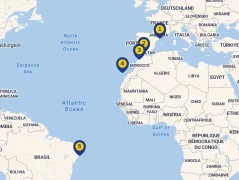 Mapa plavby